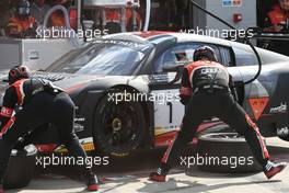 Laurens Vanthoor (BEL), Dries Vanthoor (BEL), Frederic Vervisch (BEL), Audi R8 LMS, Belgian Audi Club Team WRT 14-15.05.2016. Blancpain Endurance Series, Rd 2, Silverstone, England.