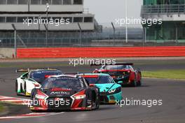 Adrien de Leener (BEL), Peter Kox (NDL), Pierre Kaffer (DEU), Audi R8 LMS, Belgian Audi Club Team WRT 14-15.05.2016. Blancpain Endurance Series, Rd 2, Silverstone, England.