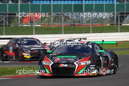 Antonio Garcia (AND), Nico Muller(CHE), Will Stevens (GBR), Audi R8 LMS, Belgian Audi Club Team WRT 14-15.05.2016. Blancpain Endurance Series, Rd 2, Silverstone, England.