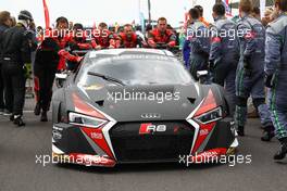 Michael Meadows (GBR), Stuart Leonard (GBR), Robin Frijns (NDL), Audi R8 LMS, Belgian Audi Club Team WRT 14-15.05.2016. Blancpain Endurance Series, Rd 2, Silverstone, England.