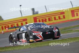 Michael Meadows (GBR), Stuart Leonard (GBR), Robin Frijns (NDL), Audi R8 LMS, Belgian Audi Club Team WRT 14-15.05.2016. Blancpain Endurance Series, Rd 2, Silverstone, England.