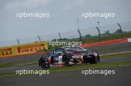 Antonio Garcia (AND), Nico Muller(CHE), Will Stevens (GBR), Audi R8 LMS, Belgian Audi Club Team WRT 14-15.05.2016. Blancpain Endurance Series, Rd 2, Silverstone, England.