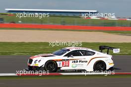 Derek Pierce (GBR), Chris Cooper (GBR), Chris Harris (GBR), Bentley Continental GT3, Team Parker Racing 14-15.05.2016. Blancpain Endurance Series, Rd 2, Silverstone, England.