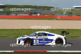 Gregory Guilvert (FRA), Mike Parisy (FRA), Christopher Haase (DEU), Audi R8 LMS, Sainteloc Racing 14-15.05.2016. Blancpain Endurance Series, Rd 2, Silverstone, England.