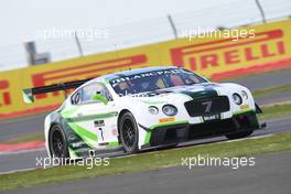 Steven Kane (GBR), Guy Smith (GBR), Vincent Abril (FRA), Bentley Continental GT3, Bentley Team M-Sport 14-15.05.2016. Blancpain Endurance Series, Rd 2, Silverstone, England.