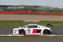 Filip Salaquarda (CZE), Frank Stippler (DEU), Marlon Stockinger (PHL), Audi R8 LMS, Team ISR 14-15.05.2016. Blancpain Endurance Series, Rd 2, Silverstone, England.