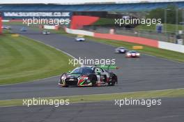 Antonio Garcia (AND), Nico Muller(CHE), Will Stevens (GBR), Audi R8 LMS, Belgian Audi Club Team WRT 14-15.05.2016. Blancpain Endurance Series, Rd 2, Silverstone, England.