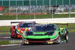 Pierre Ehret (DEU), Stef Vancampenhoudt (BEL), Ferrari 488 GT3, Rinaldi Racing 14-15.05.2016. Blancpain Endurance Series, Rd 2, Silverstone, England.