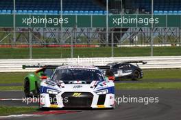 Gilles Lallemant (FRA), Marc Rostan (FRA), Marco Bonanomi (ITA), Audi R8 LMS, Sainteloc Racing 14-15.05.2016. Blancpain Endurance Series, Rd 2, Silverstone, England.