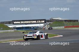 Filip Salaquarda (CZE), Frank Stippler (DEU), Marlon Stockinger (PHL), Audi R8 LMS, Team ISR 14-15.05.2016. Blancpain Endurance Series, Rd 2, Silverstone, England.