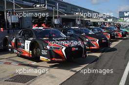 Laurens Vanthoor (BEL), Dries Vanthoor (BEL), Frederic Vervisch (BEL), Audi R8 LMS, Belgian Audi Club Team WRT 14-15.05.2016. Blancpain Endurance Series, Rd 2, Silverstone, England.