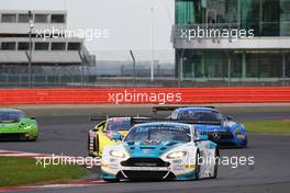 Ahmad Al Harthy (OMN), Jonathan Adam (GBR), Devon Modell (GBR), Aston Martin Vantage GT3, Oman Racing Team 14-15.05.2016. Blancpain Endurance Series, Rd 2, Silverstone, England.