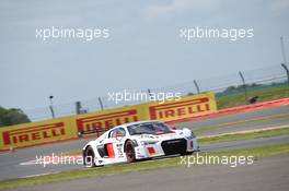 Filip Salaquarda (CZE), Frank Stippler (DEU), Marlon Stockinger (PHL), Audi R8 LMS, Team ISR 14-15.05.2016. Blancpain Endurance Series, Rd 2, Silverstone, England.