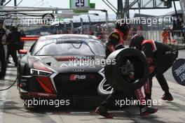 Adrien de Leener (BEL), Peter Kox (NDL), Pierre Kaffer (DEU), Audi R8 LMS, Belgian Audi Club Team WRT 14-15.05.2016. Blancpain Endurance Series, Rd 2, Silverstone, England.