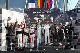 Podium 14-15.05.2016. Blancpain Endurance Series, Rd 2, Silverstone, England.