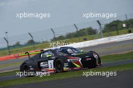 Rodrigo Baptista (BRA) Sergio Jimenez (BRA), Filipe Albuquerque (PRT), Audi R8 LMS, Belgian Audi Club Team WRT 14-15.05.2016. Blancpain Endurance Series, Rd 2, Silverstone, England.