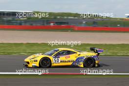 Pasin Lathouras (THL), Michele Rugolo (ITA), Alessandro Pier Guidi (ITA), Ferrari 488 GT3, AF Corse 14-15.05.2016. Blancpain Endurance Series, Rd 2, Silverstone, England.