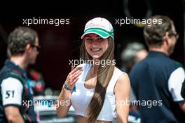 Grid girl,  27-31.07.2016. Blancpain Endurance Series, Round 4, 24h Spa-Francorchamps, Belguim