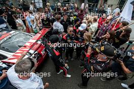 Starting Grid, AMG-Team Black Falcon, Mercedes AMG-GT3: Maro Engel, Music Band, Linkin Park, Band Members 27-31.07.2016. Blancpain Endurance Series, Round 4, 24h Spa-Francorchamps, Belguim