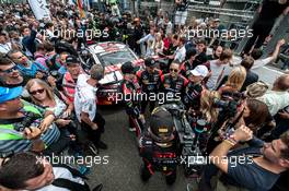 Starting Grid, AMG-Team Black Falcon, Mercedes AMG-GT3: Maro Engel, Music Band, Linkin Park, Band Members 27-31.07.2016. Blancpain Endurance Series, Round 4, 24h Spa-Francorchamps, Belguim