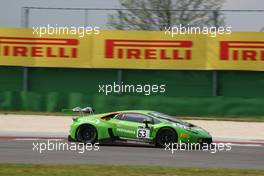 Nicolas Pohler (DEU), Mirko Bortolotti (ITA), Lamborghini Huracan GT3, GRT Grasser Racing Team 08-10.04.2016 Blancpain Sprint Series, Round 1,, Misano , Italy