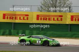 Jeroen Bleekemolen (NDL), Stefan Rosina (SVK), Lamborghini Huracan GT3, GRT Grasser Racing Team 08-10.04.2016 Blancpain Sprint Series, Round 1,, Misano , Italy