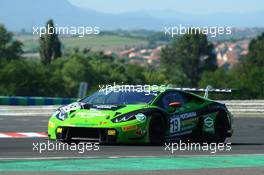 Michele Beretta (ITA), Luca Stolz (DEU), Lamborghini Huracan GT3, GRT Grasser Racing Team 26-28.08.2016. Blancpain Sprint Series, Rd 4, Budapest, Hungary.