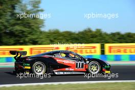 Michael Broniszewski (POL), Giacomo Piccini (ITA), Ferrari 488 GT3,Kessel Racing 26-28.08.2016. Blancpain Sprint Series, Rd 4, Budapest, Hungary.