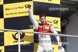 Podium: Race winner Edoardo Mortara (ITA) Audi Sport Team Abt Sportsline, Audi RS 5 DTM. 07.05.2016, DTM Round 1, Hockenheimring, Germany, Race 1, Saturday.