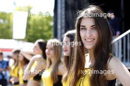 DTM grid girl. 07.05.2016, DTM Round 1, Hockenheimring, Germany, Free Practice 2, Saturday.