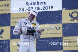 Podium: Tom Blomqvist (GBR) BMW Team RBM, BMW M4 DTM. 21.05.2016, DTM Round 2, Spielberg, Austria, Race 1, Saturday.