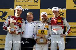 Podium: 2nd Mattias Ekström (SWE) Audi Sport Team Abt Sportsline, Audi A5 DTM; Stefan Reinhold  (GER) BMW Team RMG; 1st Timo Glock (GER) BMW Team RMG, BMW M4 DTM; 3rd Jamie Green (GBR) Audi Sport Team Rosberg, Audi RS 5 DTM. 22.05.2016, DTM Round 2, Spielberg, Austria, Race 2, Sunday.