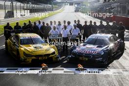 Timo Glock (GER) and Marco Wittmann (GER) BMW Team RMG, BMW M4 DTM celeberate the double win with the team. 22.05.2016, DTM Round 2, Spielberg, Austria, Race 2, Sunday.