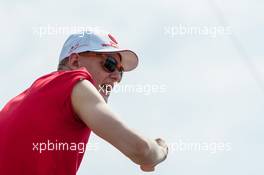 Mick Schumacher (GER), Prema Powerteam, excited while watching the DTM race at the track,  05.06.2016, DTM Round 3, Lausitzring, Germany, Sunday.