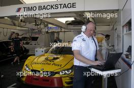 Engineer of Timo Glock (GER) BMW Team RMG, BMW M4 DTM. 24.06.2016, DTM Round 3, Norisring, Germany, Friday.