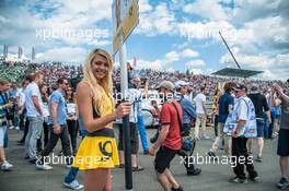grid girl, spectators,  26.06.2016, DTM Round 4, Norisring, Germany, Sunday.