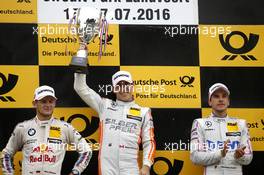 Podium: Race winner Robert Wickens (CAN) Mercedes-AMG Team HWA, Mercedes-AMG C63 DTM; second place Marco Wittmann (GER) BMW Team RMG, BMW M4 DTM; third place Christian Vietoris (GER) Mercedes-AMG Team Mücke, Mercedes-AMG C63 DTM. 16.07.2016, DTM Round 5, Zandvoort, The Netherlands, Saturday, Race 1.