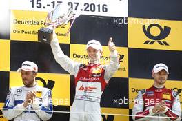 Podium: Race winner Jamie Green (GBR) Audi Sport Team Rosberg, Audi RS 5 DTM. 17.07.2016, DTM Round 5, Zandvoort, The Netherlands, Saturday, Race 2.