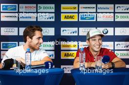 Press Conference: Daniel Juncadella (ESP) Mercedes-AMG Team HWA, Mercedes-AMG C63 DTM and Mike Rockenfeller (GER) Audi Sport Team Phoenix, Audi RS 5 DTM. 19.08.2016, DTM Round 6, Moscow Raceway, Russia, Friday.