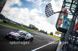 Checkered flage for Marco Wittmann (GER) BMW Team RMG, BMW M4 DTM. 21.08.2016, DTM Round 6, Moscow Raceway, Russia, Sunday.