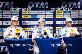 Press Conference: Tom Blomqvist (GBR) BMW Team RBM, BMW M4 DTM; Marco Wittmann (GER) BMW Team RMG, BMW M4 DTM; Bruno Spengler (CAN) BMW Team MTEK, BMW M4 DTM. 21.08.2016, DTM Round 6, Moscow Raceway, Russia, Sunday.