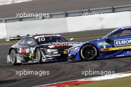 Crash, Timo Scheider (GER) Audi Sport Team Phoenix, Audi RS 5 DTM and Gary Paffett (GBR) Mercedes-AMG Team ART, Mercedes-AMG C63 DTM. 10.09.2016, DTM Round 7, Nürburgring, Germany, Saturday Race.