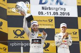 Podium: second place Tom Blomqvist (GBR) BMW Team RBM, BMW M4 DTM. 10.09.2016, DTM Round 7, Nürburgring, Germany, Saturday Race.