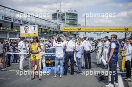 Grid girl, Bruno Spengler (CAN) BMW Team MTEK, BMW M4 DTM, 10.09.2016, DTM Round 7, Nuerburgring, Germany, Saturday.