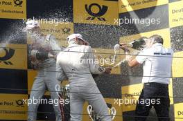 Podium: Marco Wittmann (GER) BMW Team RMG, BMW M4 DTM and Stefan Reinhold (GER) BMW Team RMG. 10.09.2016, DTM Round 7, Nürburgring, Germany, Saturday Race.