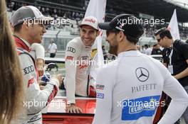 Edoardo Mortara (ITA) Audi Sport Team Abt Sportsline, Audi RS 5 DTM, Miguel Molina (ESP) Audi Sport Team Abt Sportsline, Audi RS 5 DTM, Gary Paffett (GBR) Mercedes-AMG Team ART, Mercedes-AMG C63 DTM, 11.09.2016, DTM Round 7, Nuerburgring, Germany, Sunday