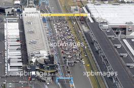 Starting grid. 11.09.2016, DTM Round 7, Nürburgring, Germany, Sunday Race.