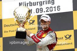 Podium: Race winner Edoardo Mortara (ITA) Audi Sport Team Abt Sportsline, Audi RS 5 DTM. 11.09.2016, DTM Round 7, Nürburgring, Germany, Sunday Race.