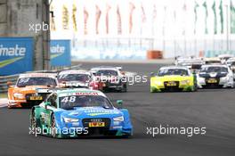 Start action, Edoardo Mortara (ITA) Audi Sport Team Abt Sportsline, Audi RS 5 DTM leads. 24.09.2016, DTM Round 8, Hungaroring, Hungary, Saturday, Race 1.