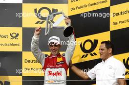 Podium: third place Miguel Molina (ESP) Audi Sport Team Abt Sportsline, Audi RS 5 DTM with Hans-Jurgen Abt (GER), Team  principal Abt-Audi. 24.09.2016, DTM Round 8, Hungaroring, Hungary, Saturday, Race 1.